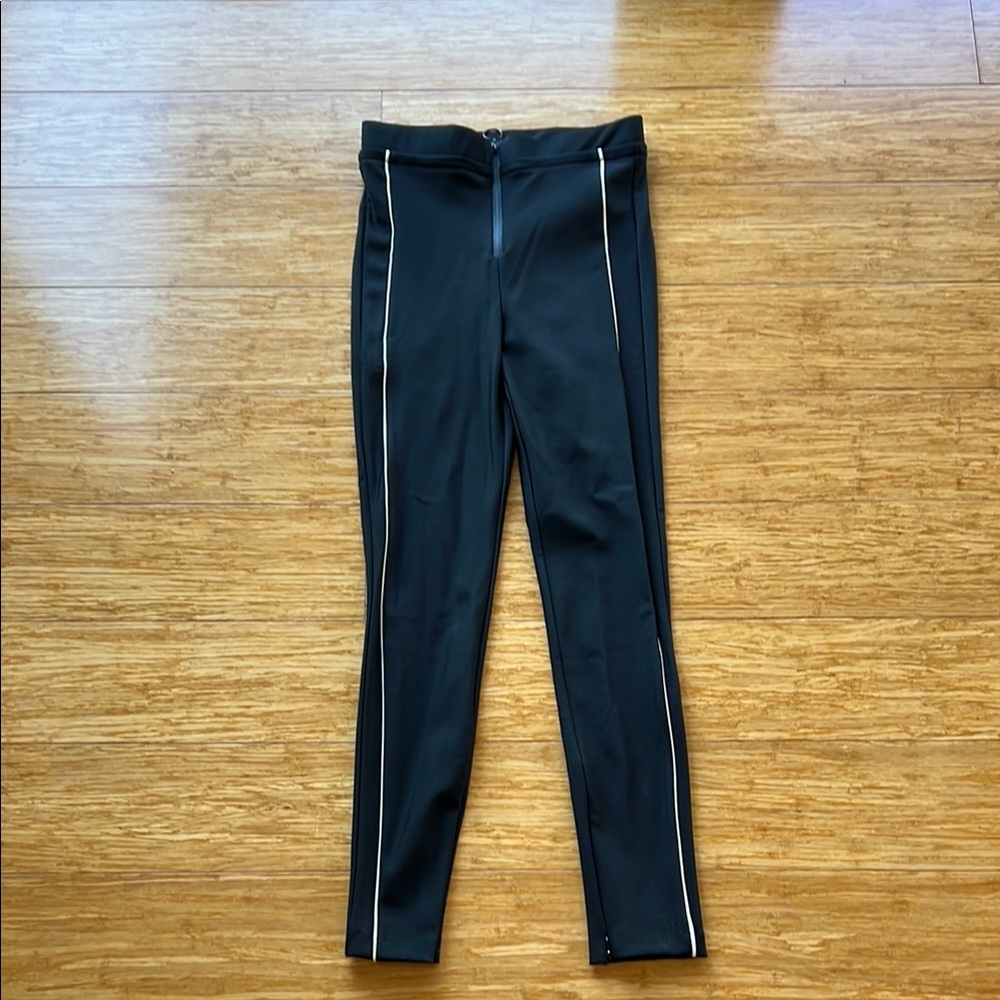 Black Pants with White Stripes